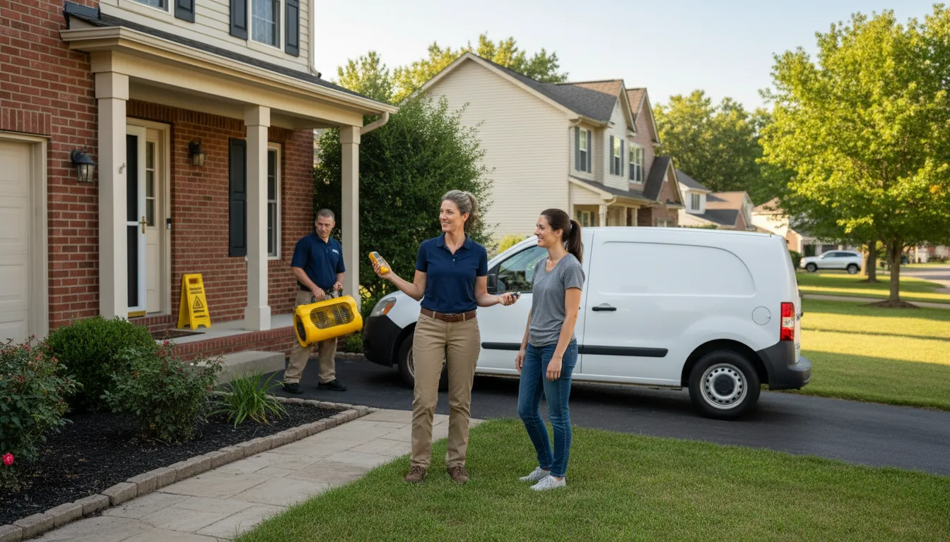 Water restoration image for Home Water Damage Repair in Huntingburg, IN